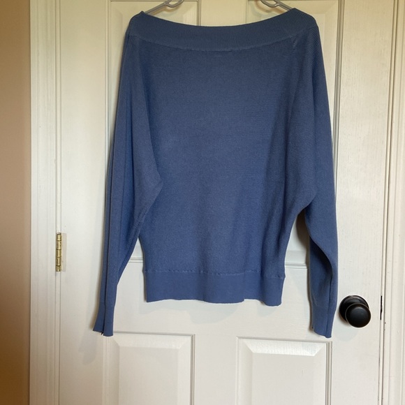 Light blue wide neck sweater - Picture 4 of 4